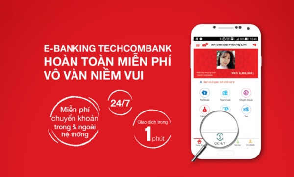 Techcombank - Chuyển tiền miễn phí trong và ngoài hệ thống